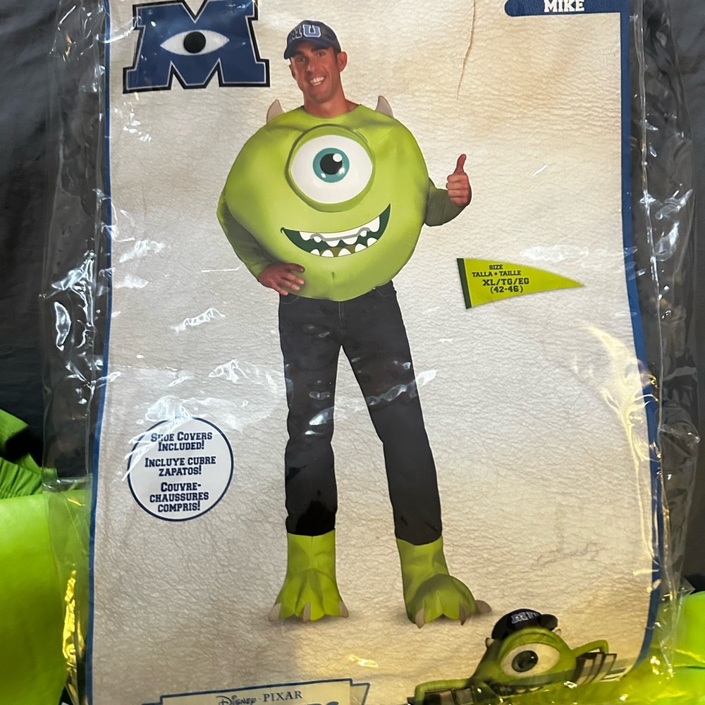 Monsters Inc. Mike Adult Costume - Green